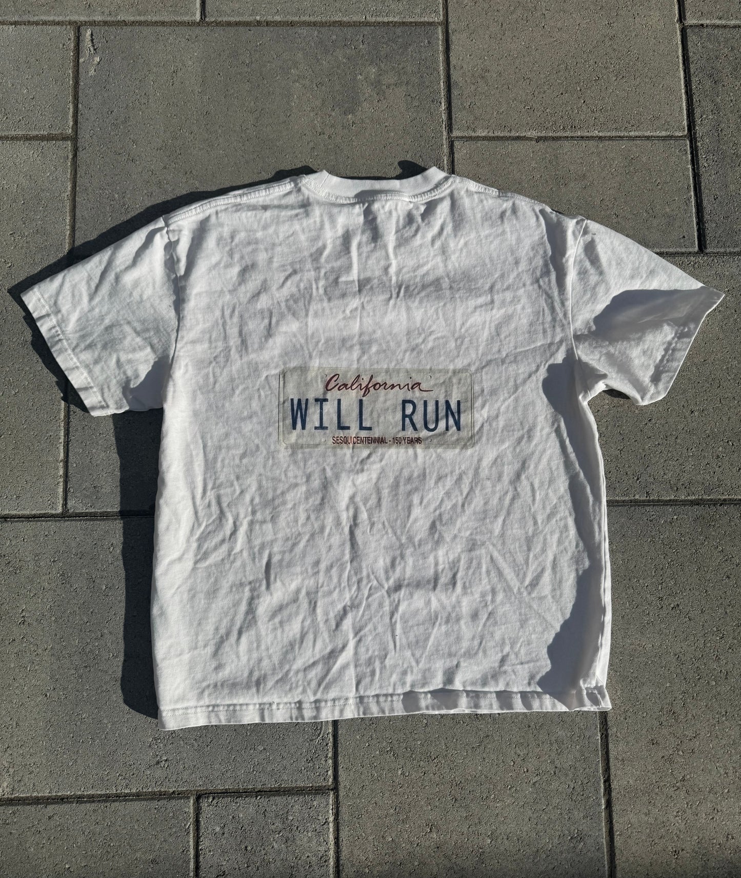 "WILL RUN" License Plate T-shirt